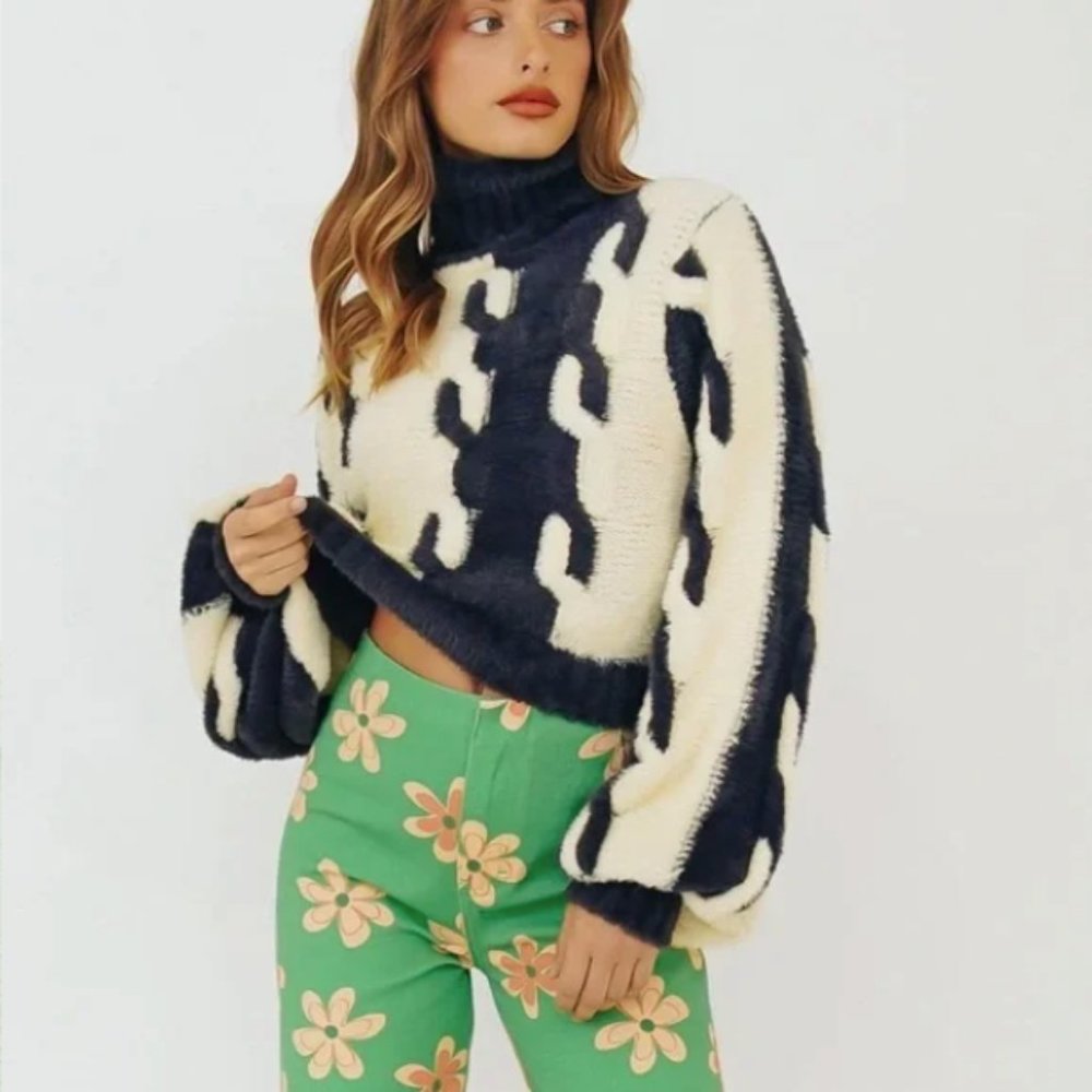 VRG GIRL London Calling Knit Sweater